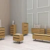 Reforma Sängbord 'Elle' - Ek/Svart