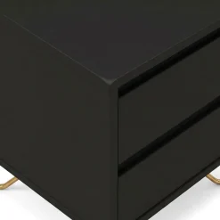 Reforma Sängbord 'Elle' - Svart/Mässing