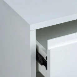 Reforma Sängbord 'Elle' - Vit/Mässing