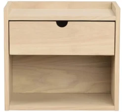 Rowico Home Sängbord/Vägghylla 'Hillmond' - Ljus ek