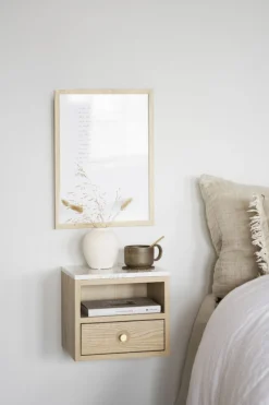 Rowico Home Sängbord 'Whitmore' - Ljus ek