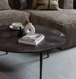 WOOOD Soffa 'Bean' 4-sits - Brun/Manchester