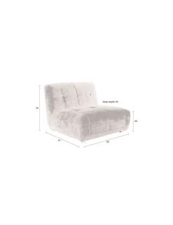 Dutchbone Soffa 'Giada' 1-sits - Plommon