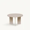 Reforma Soffbord 'Créme' Runt 75cm - Vitpigmenterad
