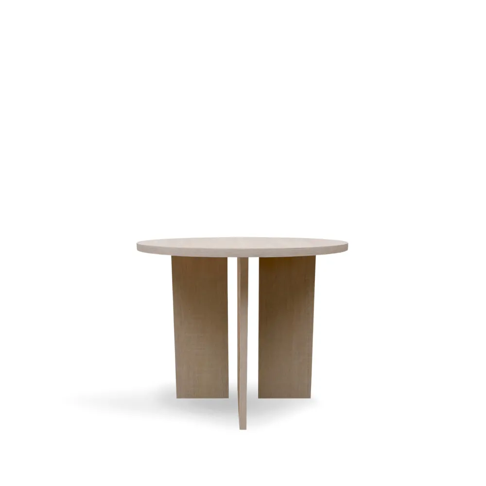 Reforma Soffbord 'Créme' Runt 55 cm - Vitpigmenterad