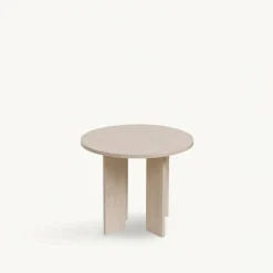 Reforma Soffbord 'Créme' Runt 55 cm - Vitpigmenterad