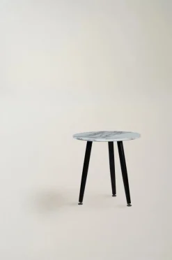 Reforma Soffbord 'Marbleous' - Vit/Svart
