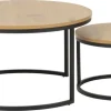 Reforma Soffbord 'Spiro' 80cm - Natur/Svart