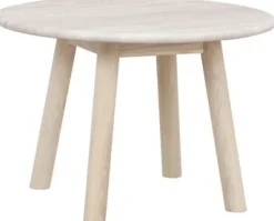 Rowico Home Soffbord 'Taransay' Runt 60cm - Beige/Vitpigmenterad