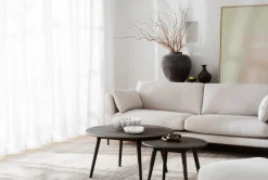 Rowico Home Soffbord 'Tompkins' runt Ø90 - Brun