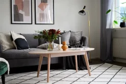 Rowico Home Soffbord 'Yumi' 130x65cm - Vitpigmenterad