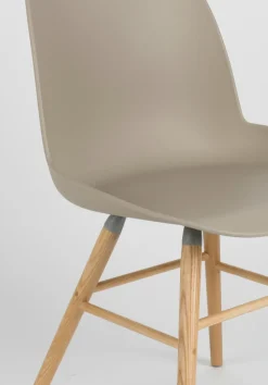 Zuiver Stol 'Albert' - Brungrå