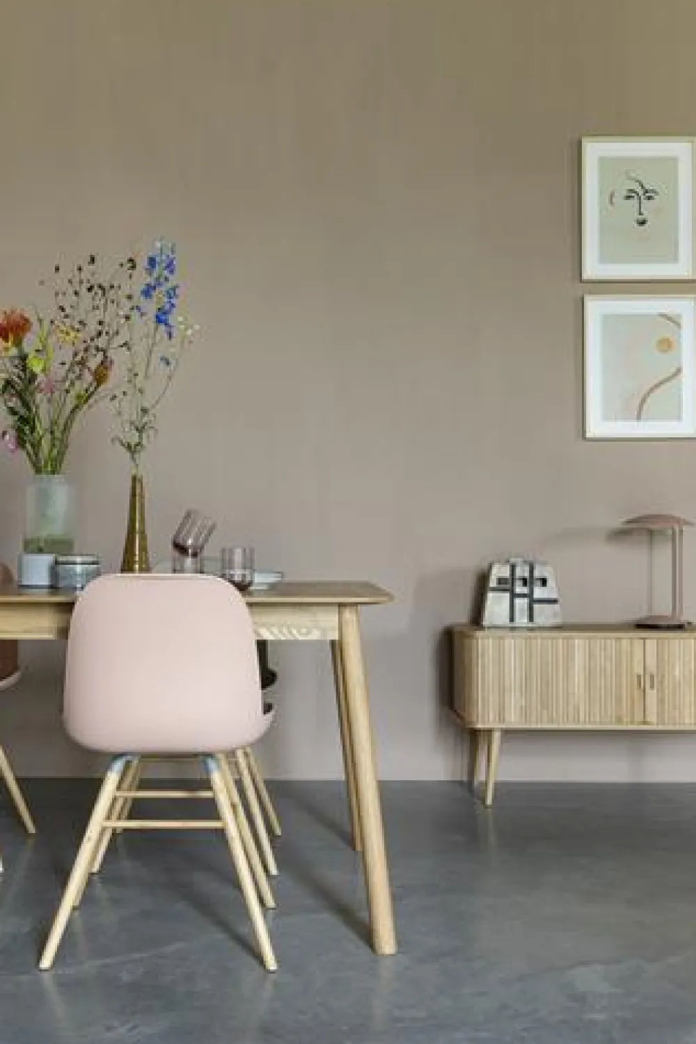 Zuiver Stol 'Albert' - Rosa
