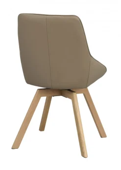 Rowico Home Stol 'Alison' Läder - Beige/ek