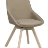 Rowico Home Stol 'Alison' Läder - Beige/vitpigmenterad
