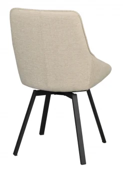 Rowico Home Stol 'Alison' - Ljusbeige/svart