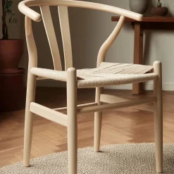 Reforma Stol 'Alta' - Beige/Vit pigmenterad