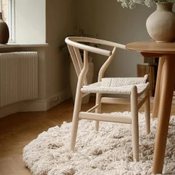 Reforma Stol 'Alta' - Beige/Vit pigmenterad