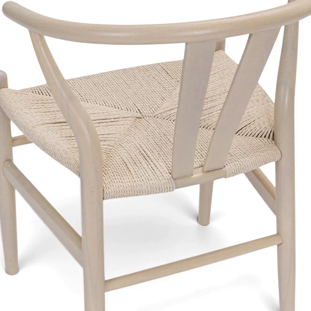 Reforma Stol 'Alta' - Beige/Vit pigmenterad