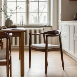 Reforma Stol 'Ask' - Valnöt/Grå