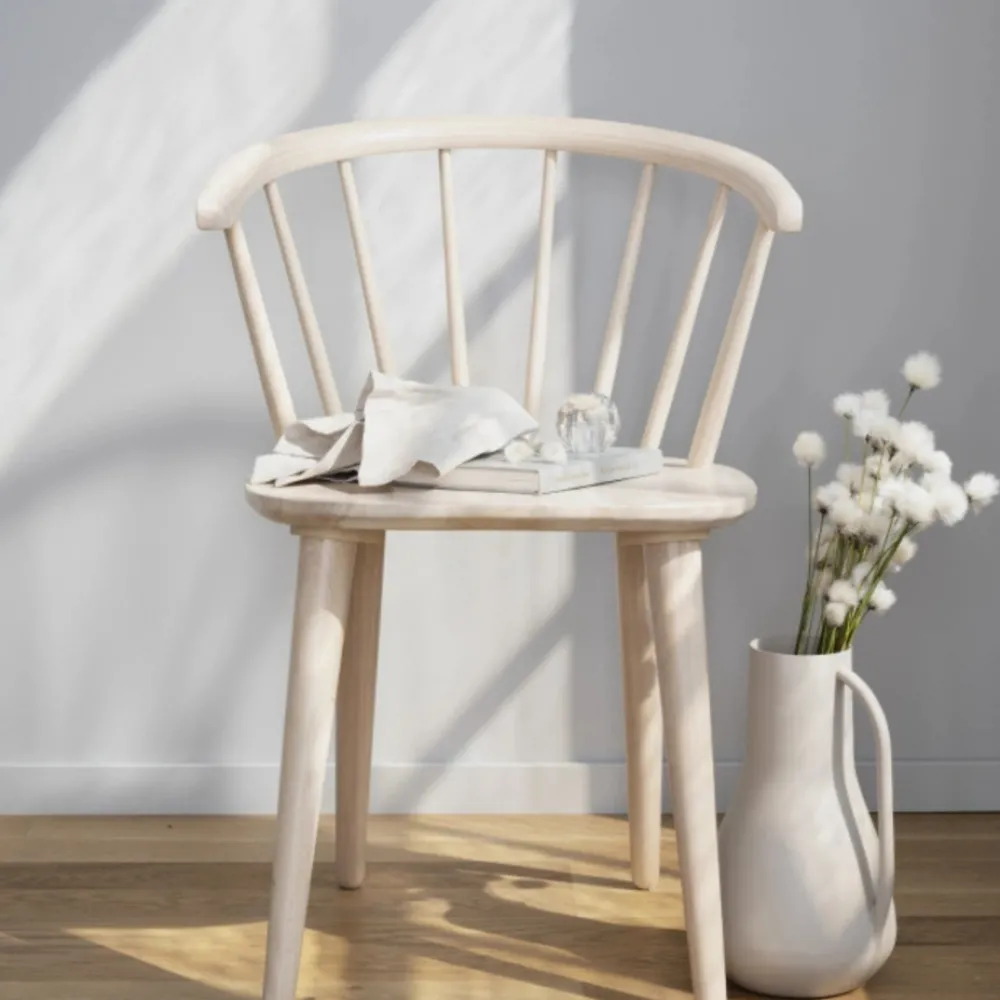 Rowico Home Stol 'Carmen' - Vit pigmenterad