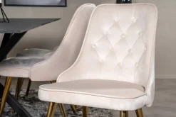 Reforma Stol 'Elverum Deluxe' - Beige/Mässing