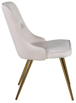 Reforma Stol 'Elverum Deluxe' - Beige/Mässing