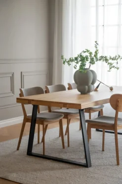 Rowico Home Stol 'Kato' - Grå/beige