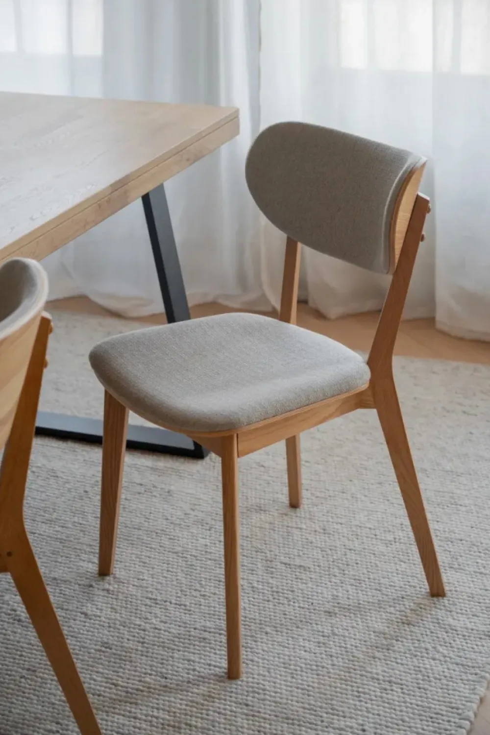 Rowico Home Stol 'Kato' - Grå/beige
