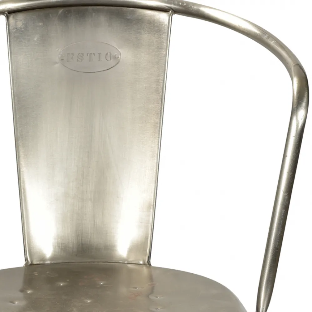 Vintage Stol 'Living' - Chrome