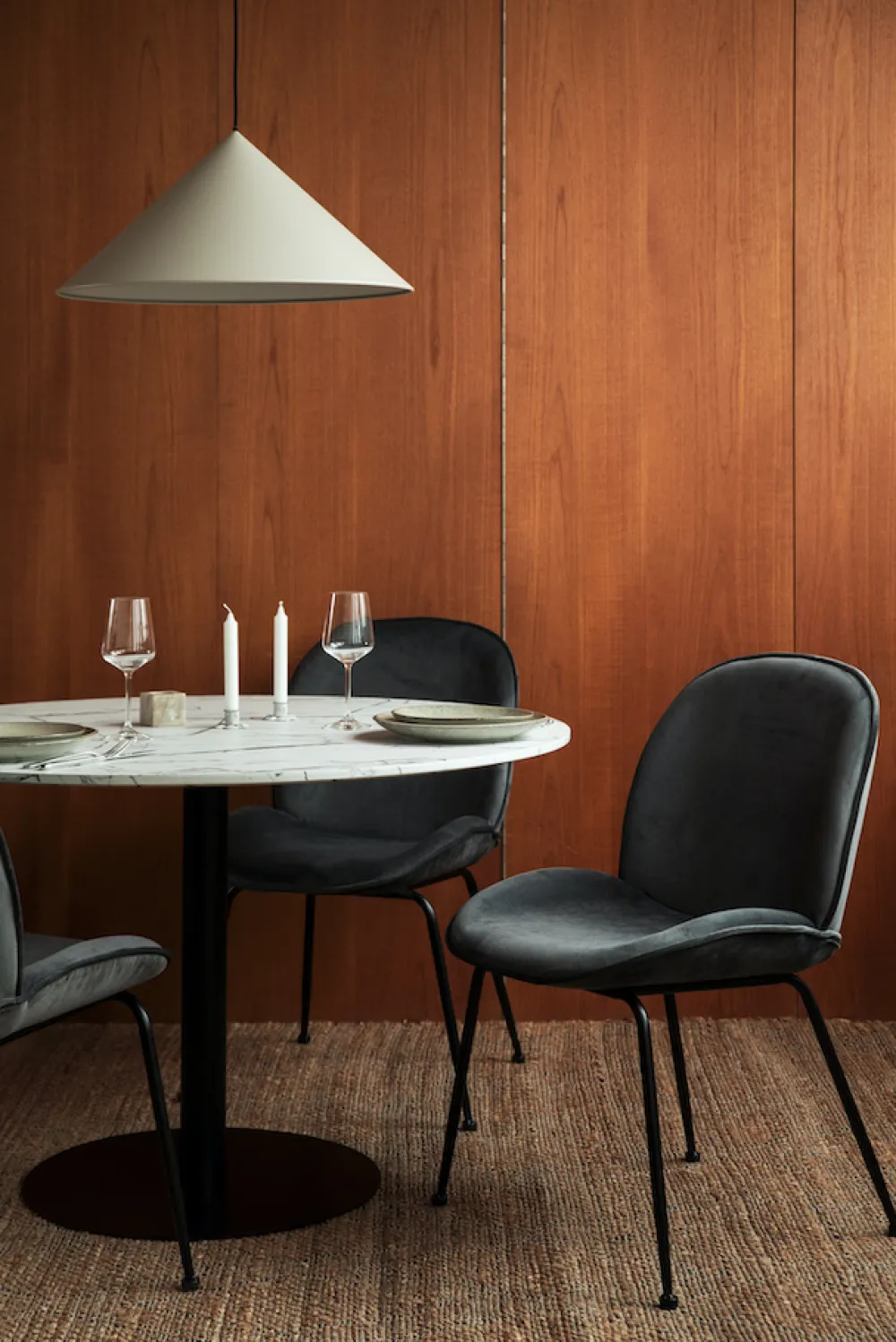 KDESIGN Stol 'Lux' - Grå/Svart