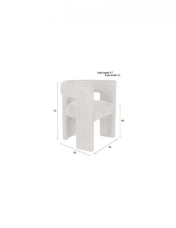 Dutchbone Stol 'Medina' - Beige