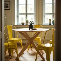 KDESIGN Stol 'Montmartre' - Gul lackad