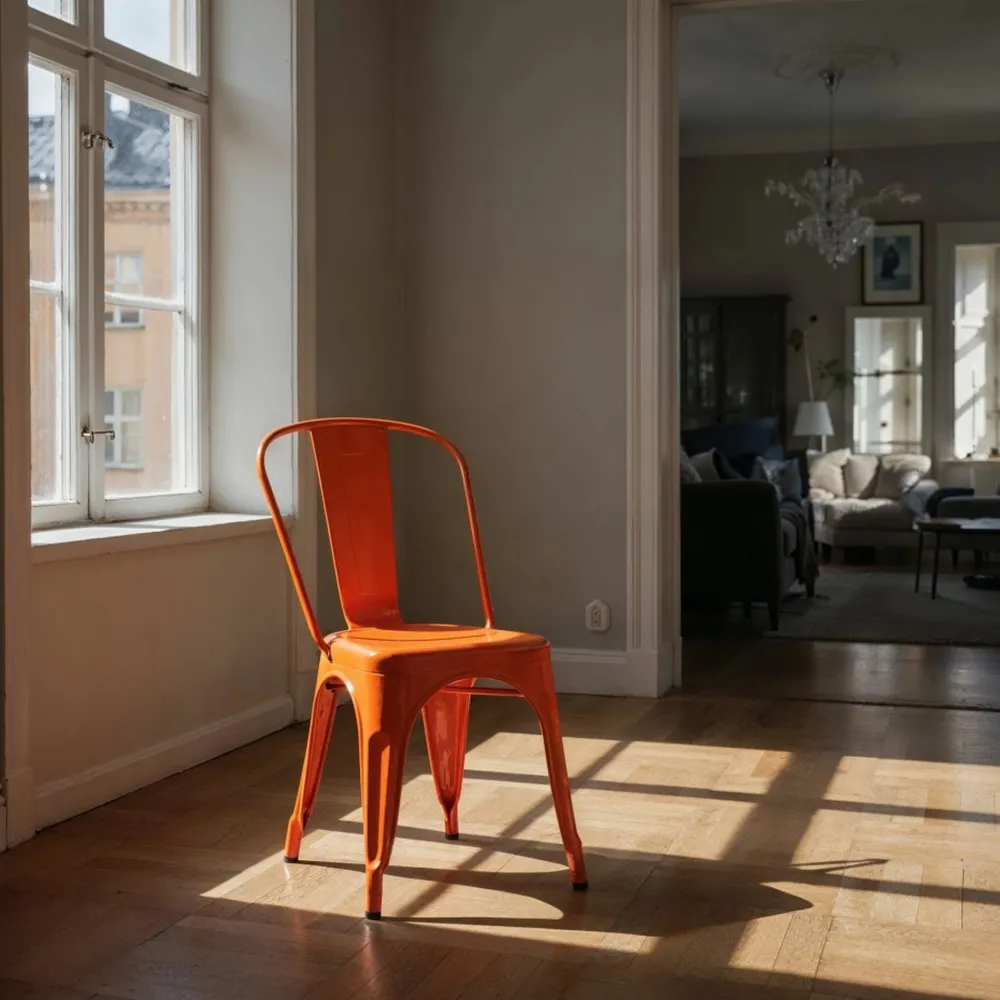 KDESIGN Stol 'Montmartre' - Orange lack