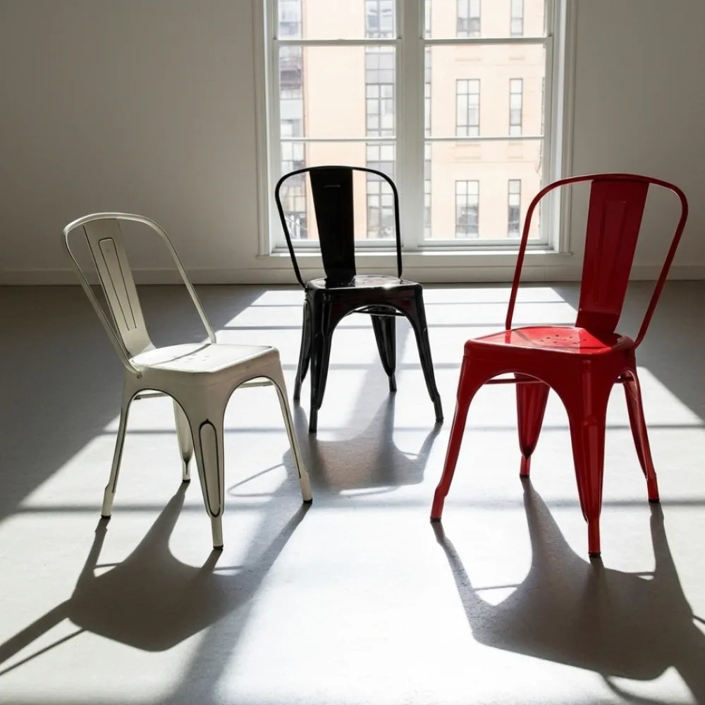 KDESIGN Stol 'Montmartre' - Vintage vit