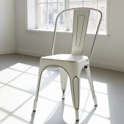 KDESIGN Stol 'Montmartre' - Vintage vit