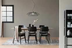 Rowico Home Stol 'Nagano' - Ek/Mörkgrå