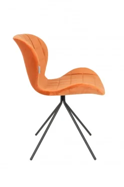 Zuiver Stol 'Omg' - Sammet/Orange