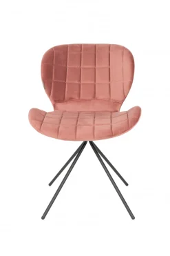 Zuiver Stol 'Omg' - Sammet/Rosa