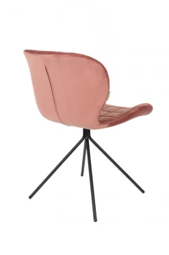 Zuiver Stol 'Omg' - Sammet/Rosa