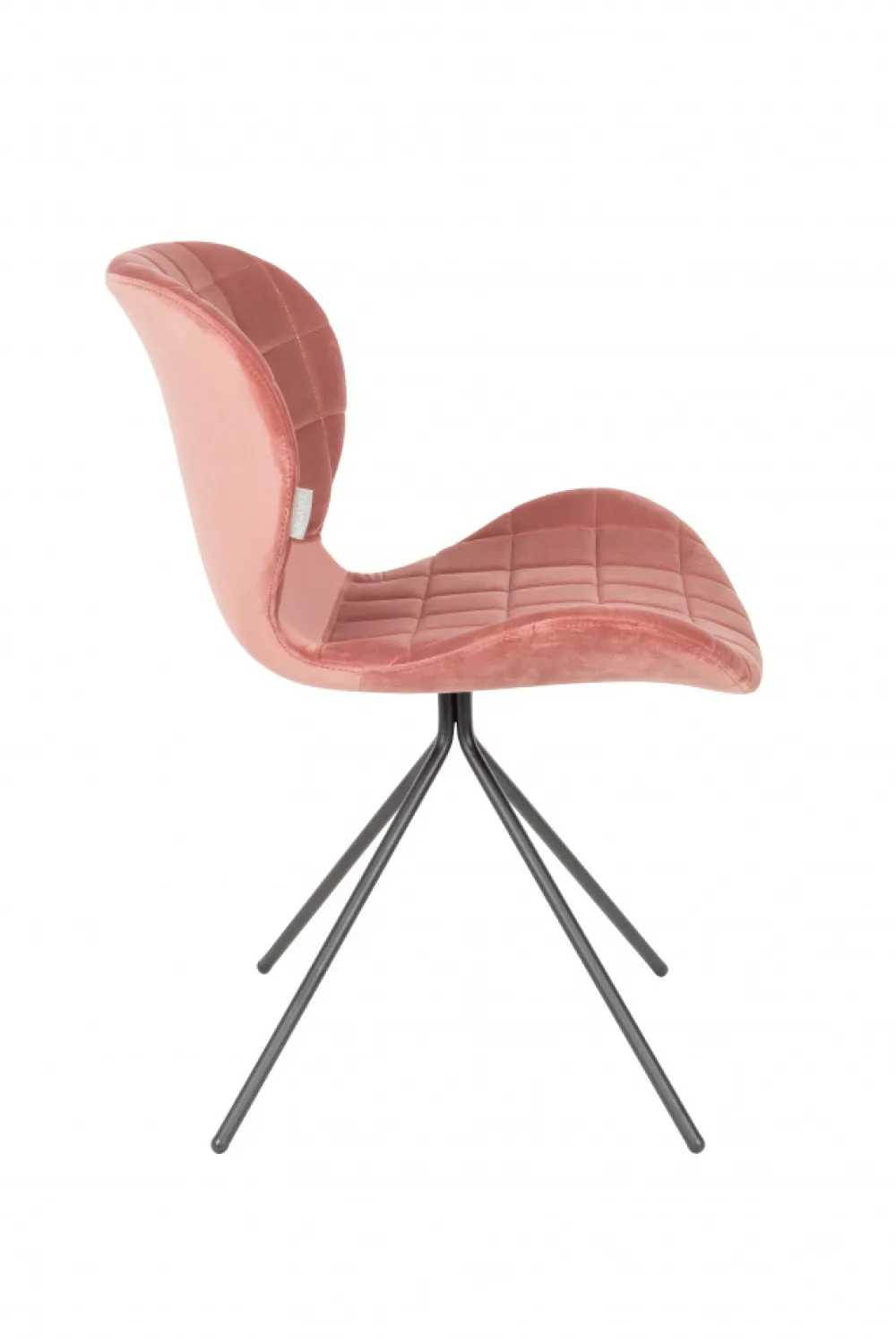 Zuiver Stol 'Omg' - Sammet/Rosa
