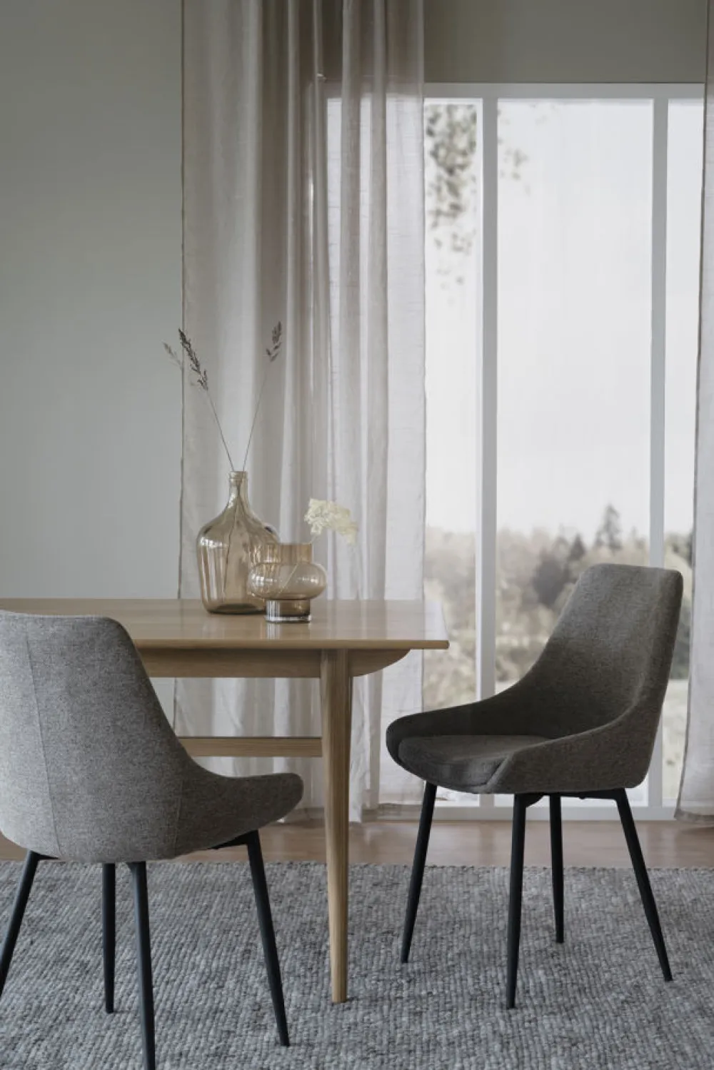 Rowico Home Stol 'Sierra' - Grå/Svart