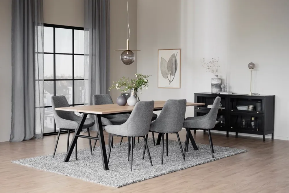 Rowico Home Stol 'Sierra' - Grå/Svart