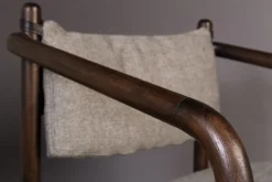 Dutchbone Stol 'Torrance' - Valnöt/Beige