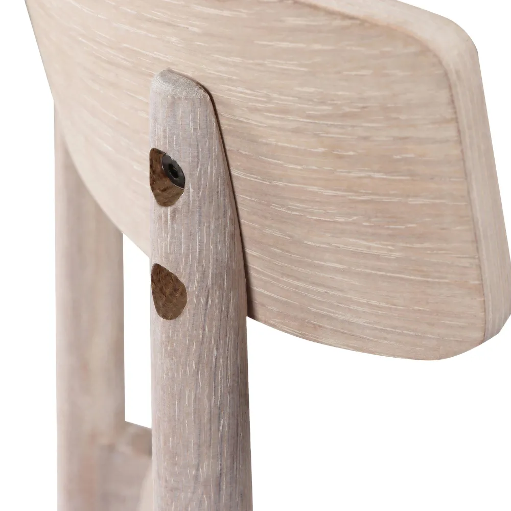 Reforma Stol 'Ystad' - Vit ek/Beige