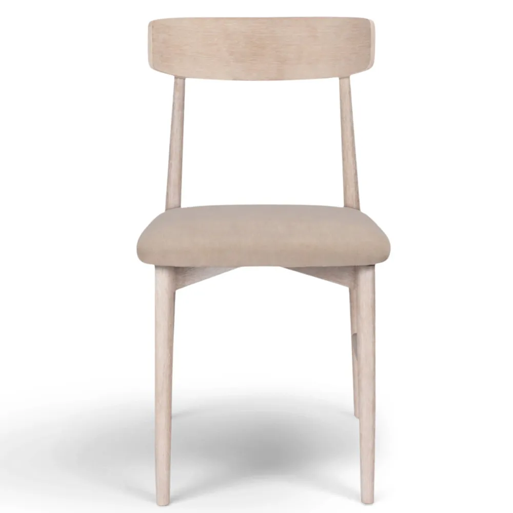 Reforma Stol 'Ystad' - Vit ek/Beige
