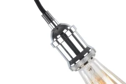 Fair Glare Taklampa 'Chrome' - Glas/Metall