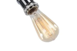 Fair Glare Taklampa 'Chrome' - Glas/Metall