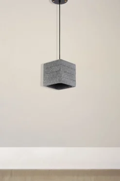 Fair Glare Taklampa 'Stone Cube' - Cement