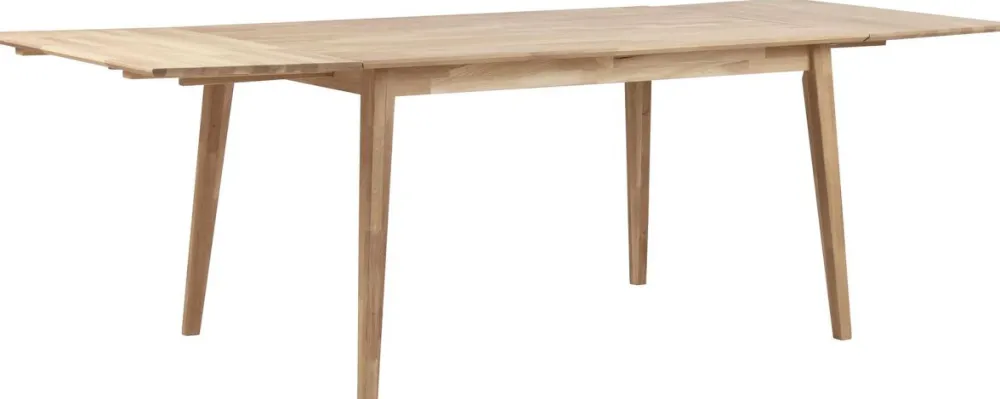 Rowico Home Tilläggsskiva 'Filippa' 50x90cm - Vitpigmenterad Ek